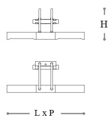 Dimensiones de la Lámpara de Pared Tube Incanto Italamp
